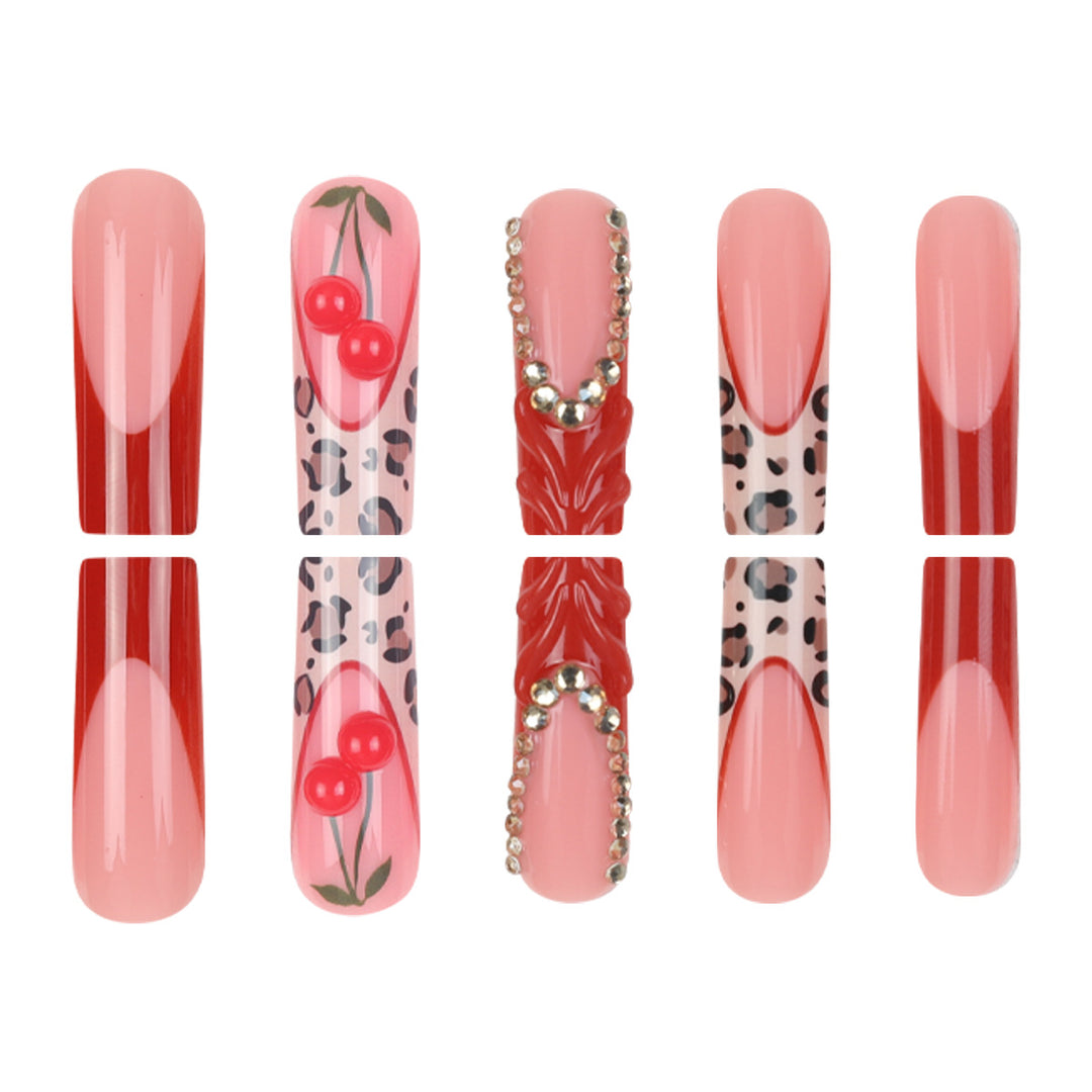 Artistic Leopard Print Nail Art Bowlift