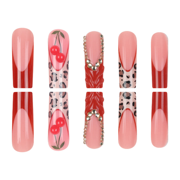 Artistic Leopard Print Nail Art Bowlift