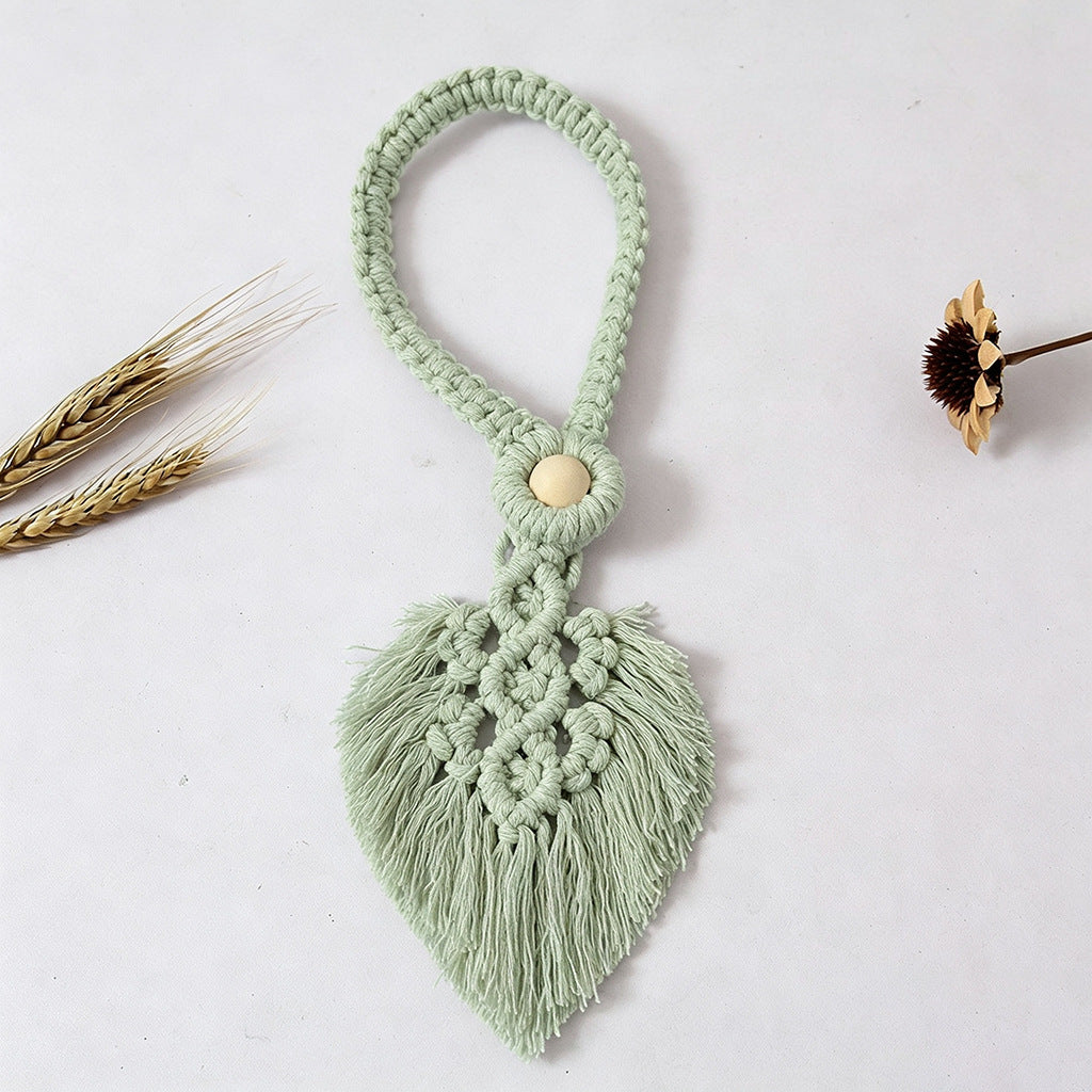 Macrame Curtain Tieback Holder Bowlift