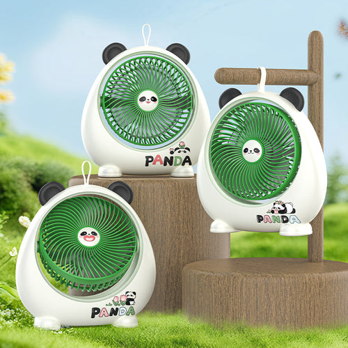 Ladies Portable Hand Fan with Stylish Panda Design Bowlift
