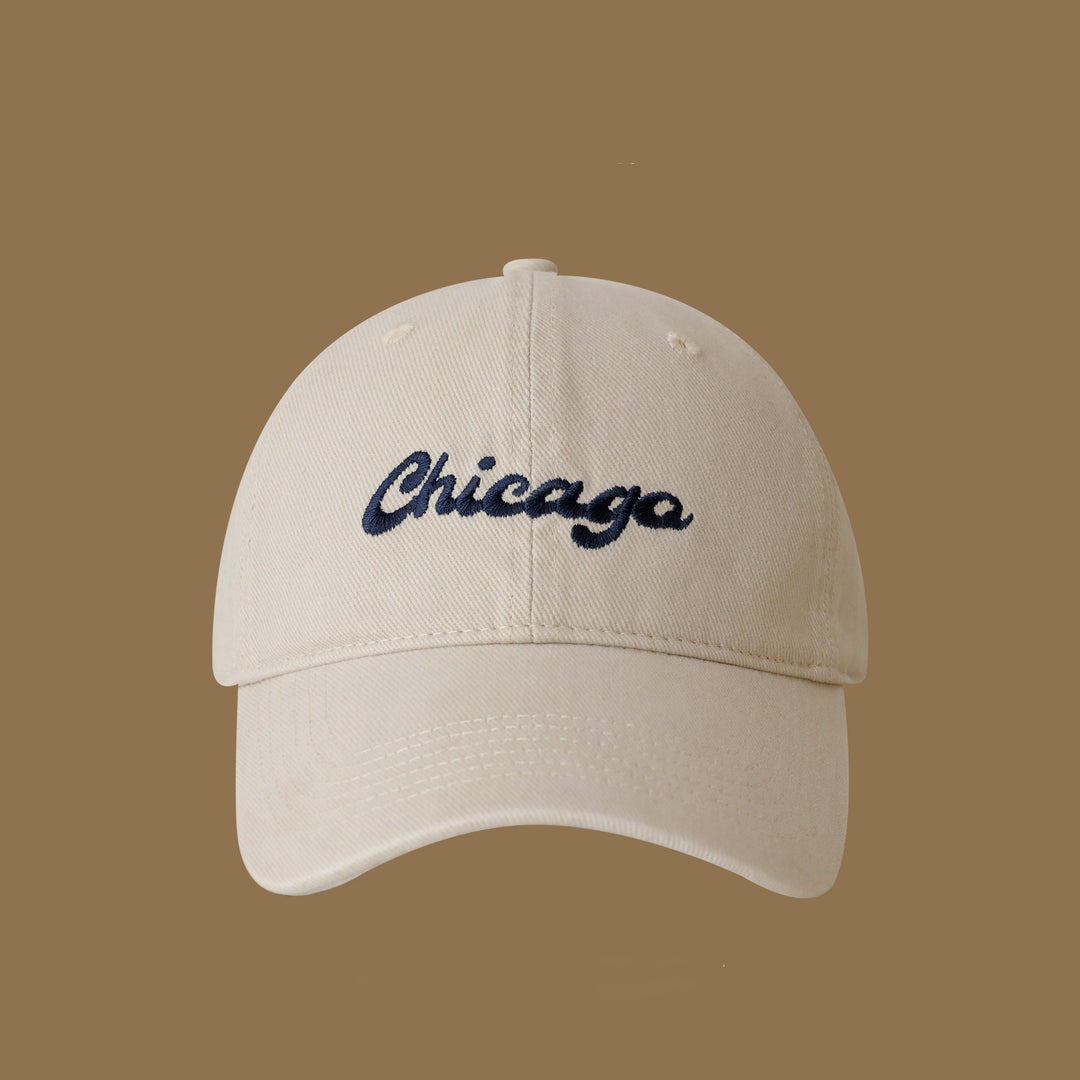 Vintage-Inspired Embroidered Cotton Baseball Cap