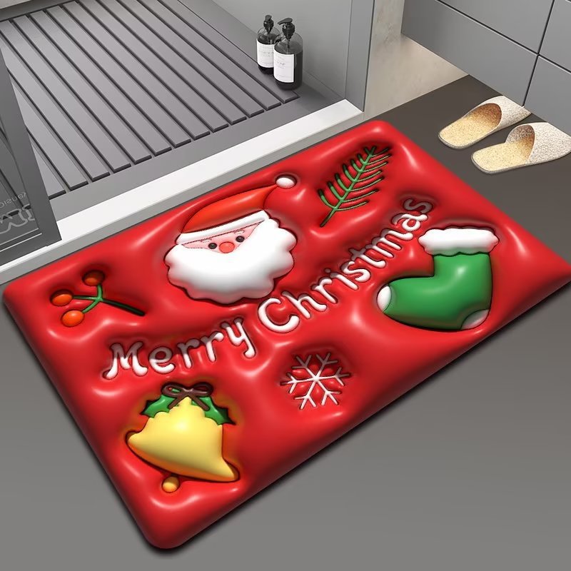 Christmas Themed Floor Mat Bowlift