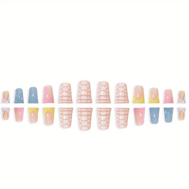 Abstract Nail Art Extensions Bowlift