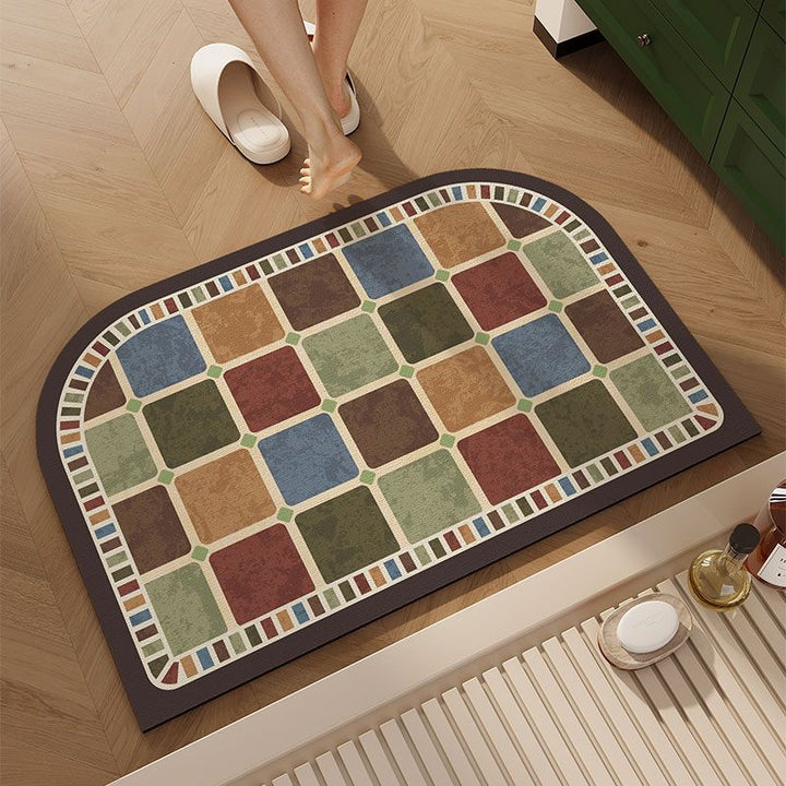 Multi-Color Geometric Area Mat
