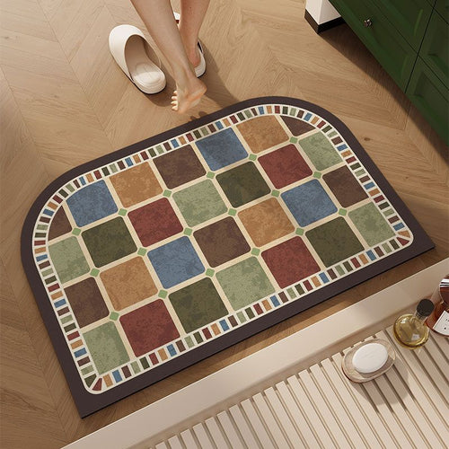 Multi-Color Geometric Area Mat