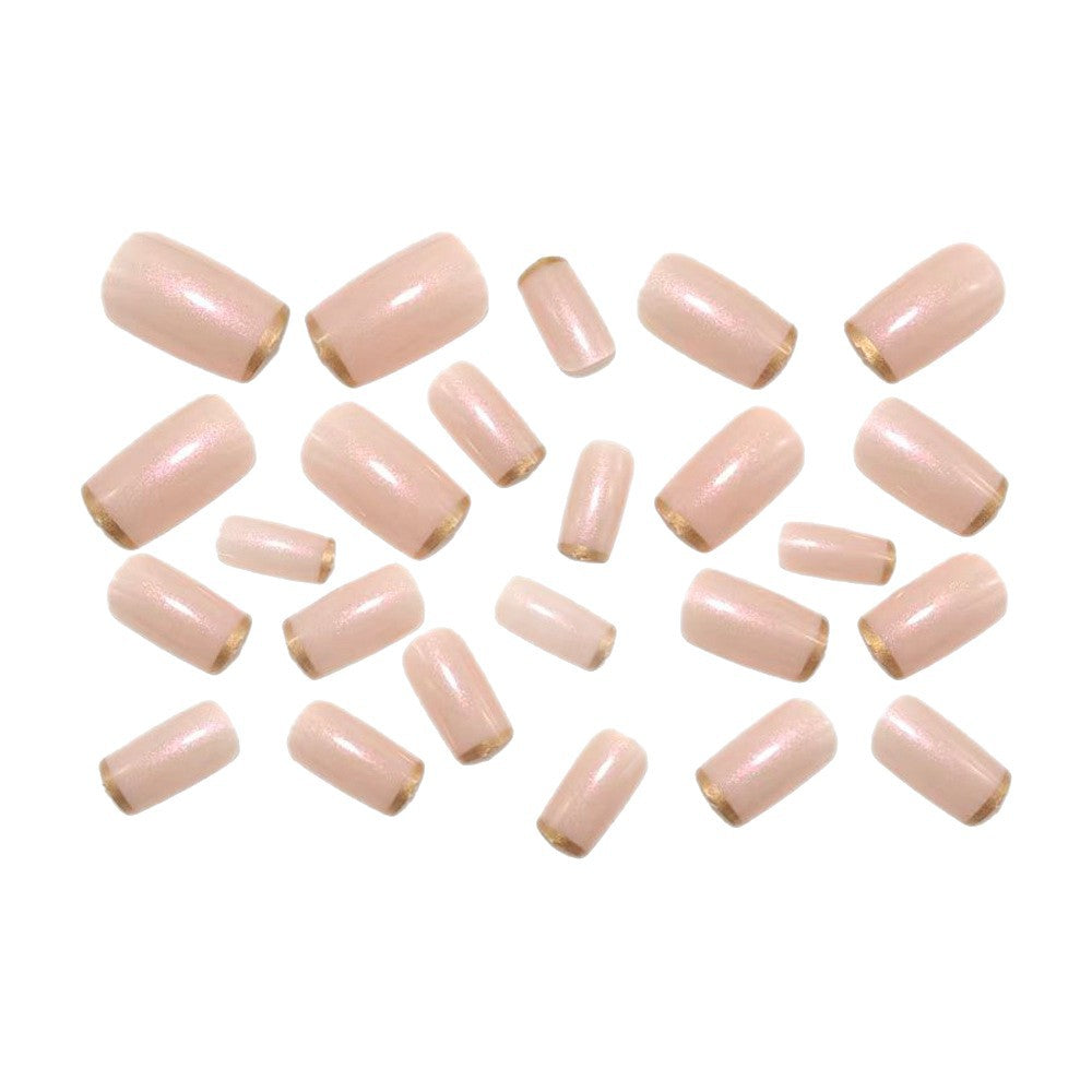Artificial nails with elegant golden French tip Bowlift