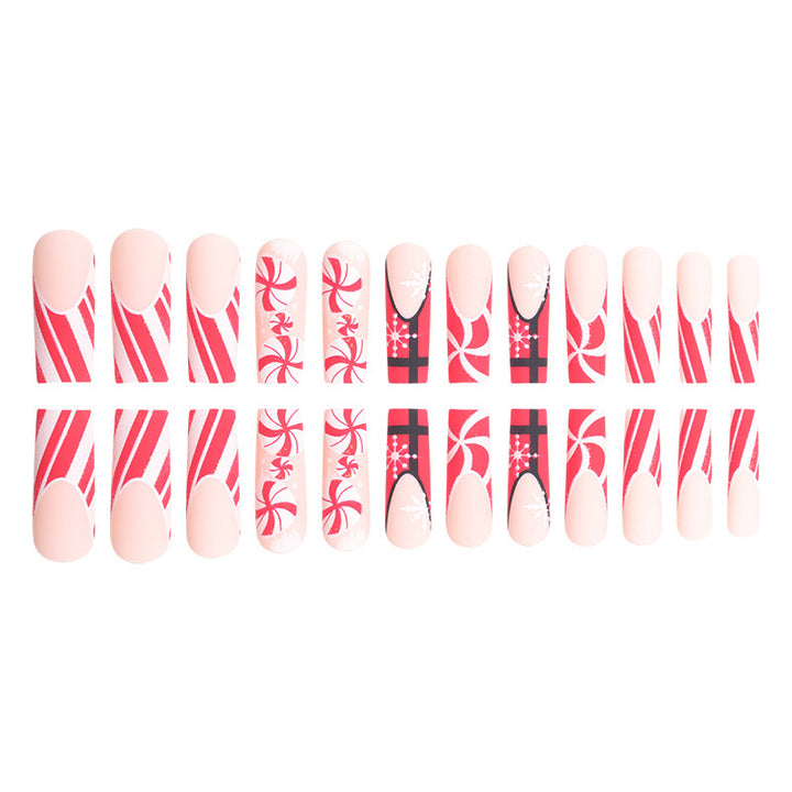 Holiday-Themed Stiletto Nail Art Extensions Bowlift