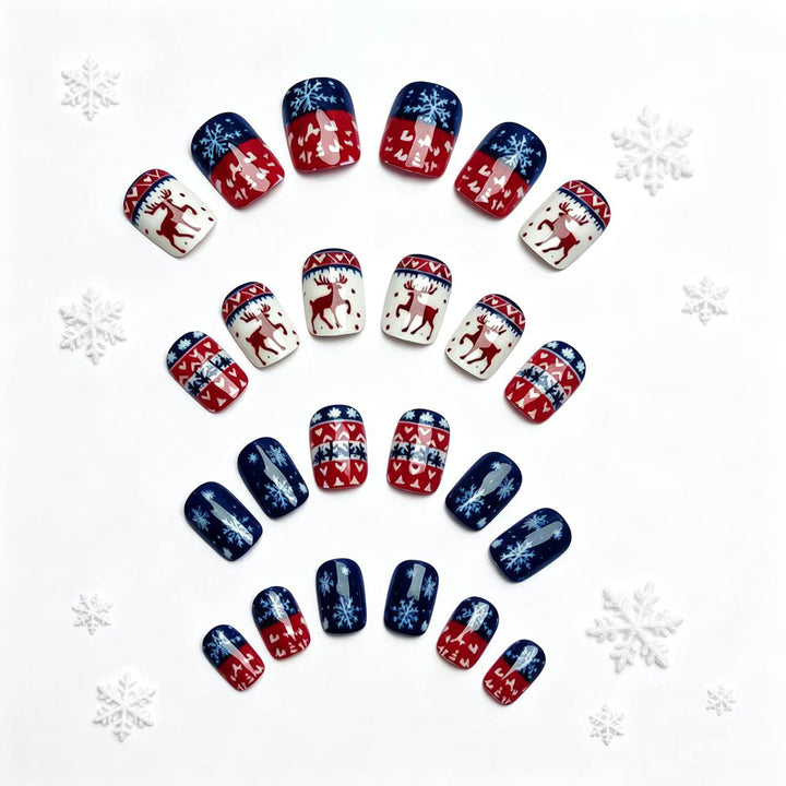 Winter Acrylic Nail Set Bowlift
