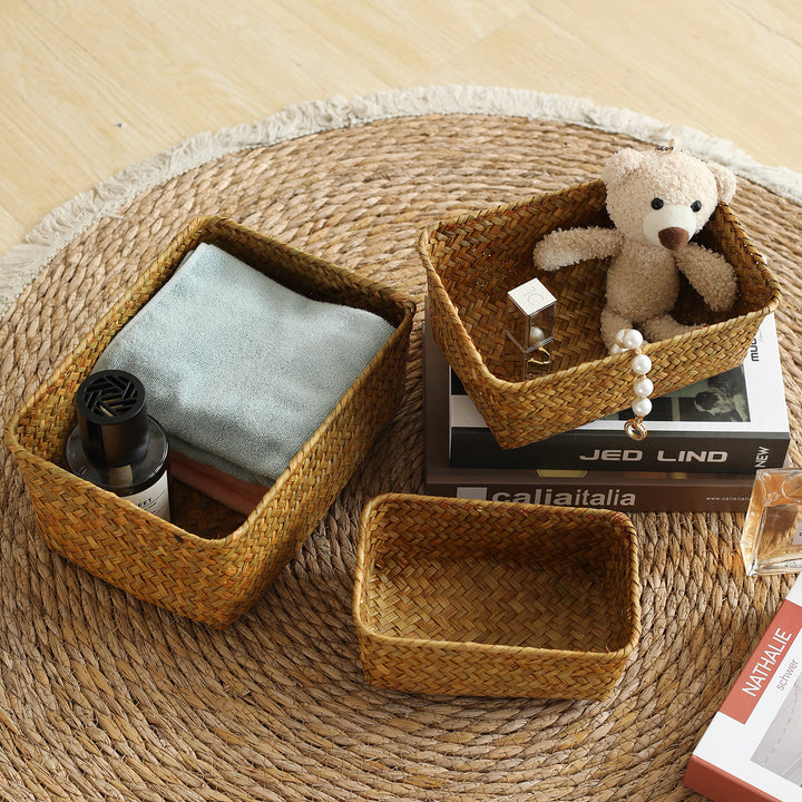 Handcrafted Woven Storage Basket Bowlift
