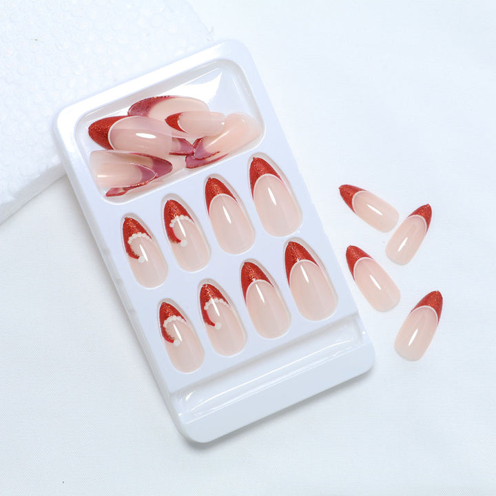 Artistic Glitter Press-On Nail Set Bowlift