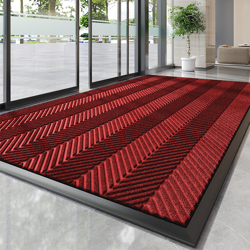 Decorative Chevron Pattern Entry Mat Bowlift