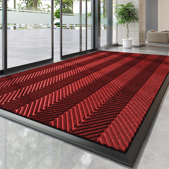 Decorative Chevron Pattern Entry Mat Bowlift