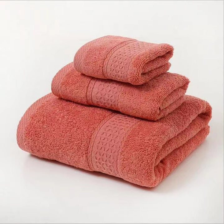 Terry Bath Towel Set with Elegant Structure Bowlift