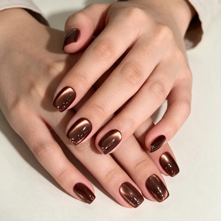 Premium Glossy Press-On Nail Set with Elegant Finish Bowlift