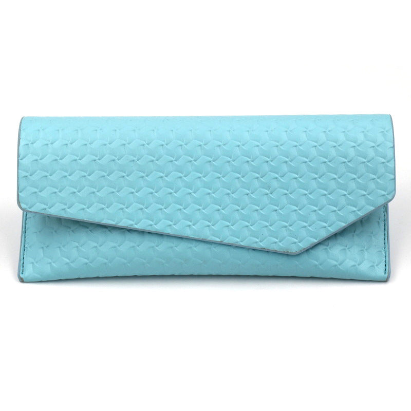 Textured Leather Clutch Wallet Bowlift