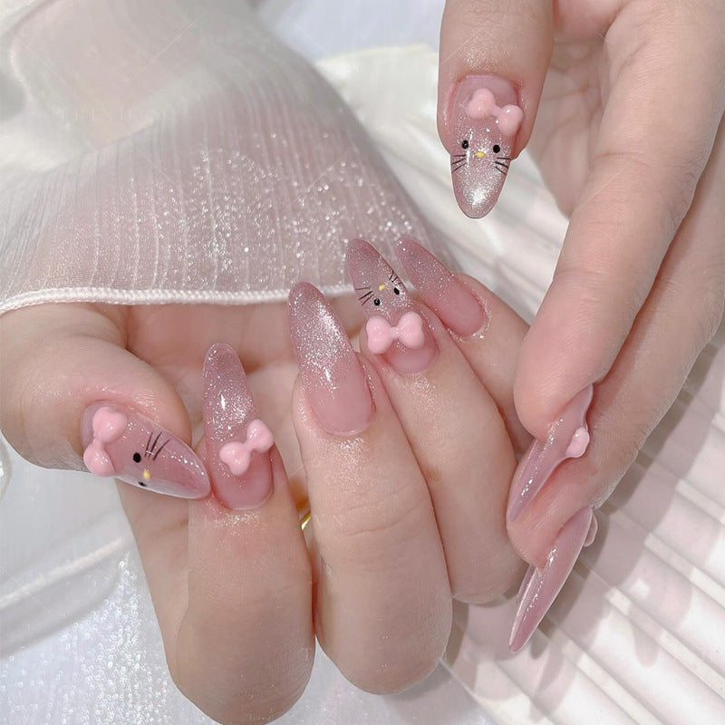 Playful Themed Press-On Nail Set Bowlift