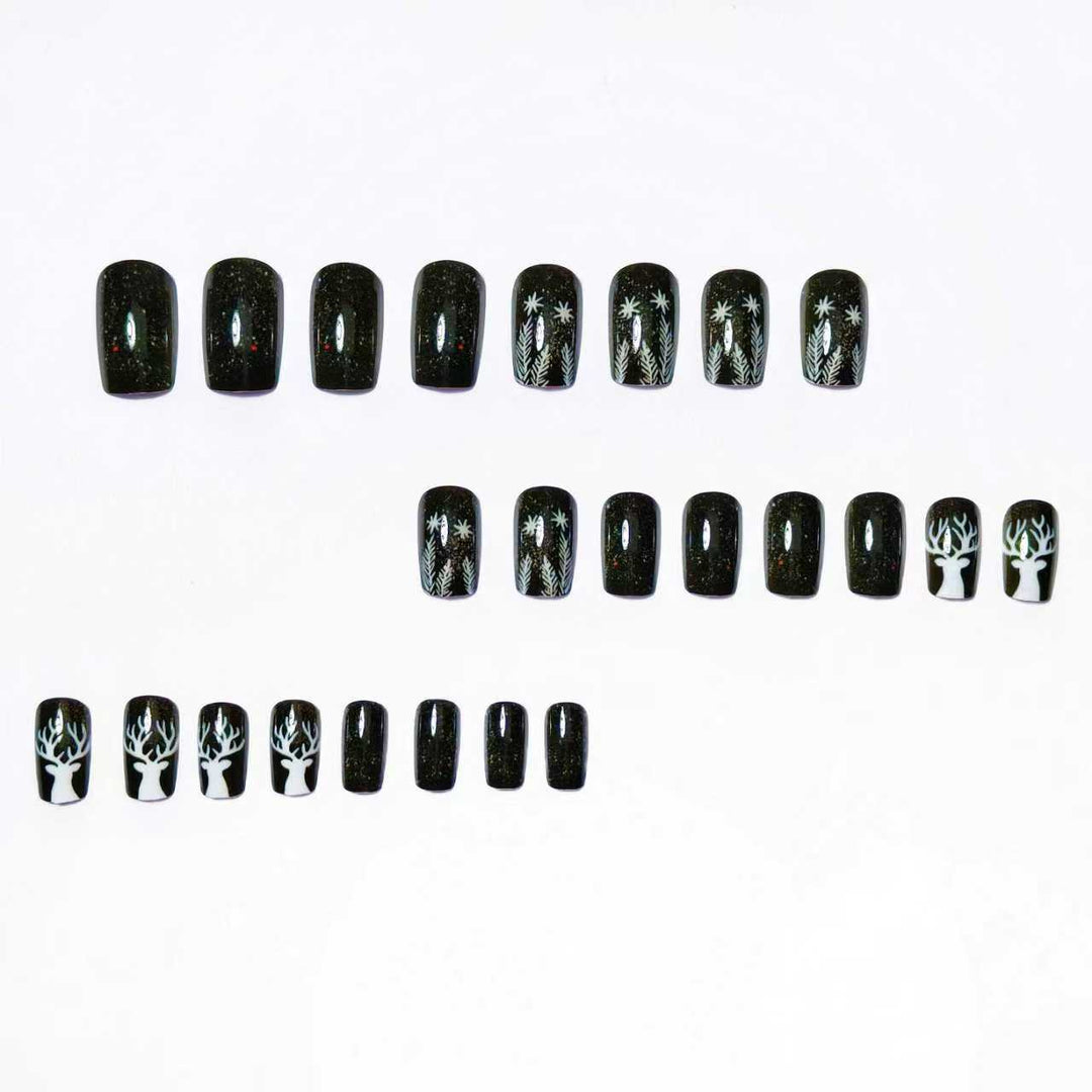 Artificial nails with festive winter motif Bowlift