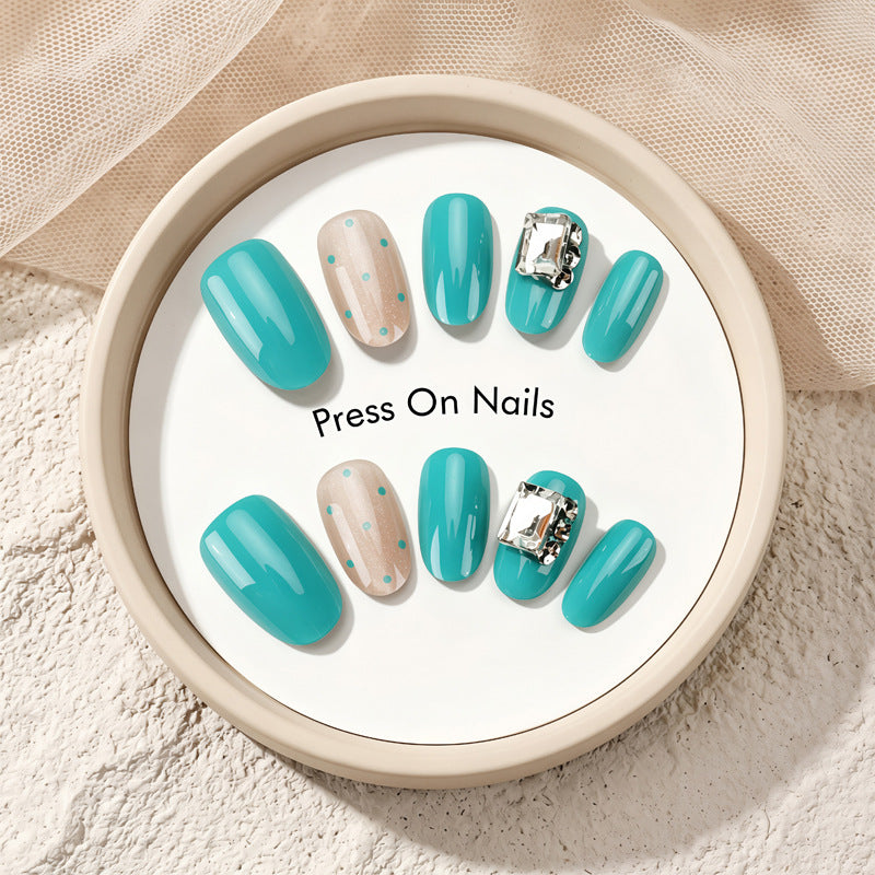 Decorative Press-On Nail Set with Star and Bow Designs Bowlift