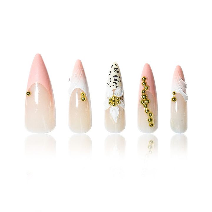 Exotic Floral and Animal Print Press-On Nail Extensions Bowlift