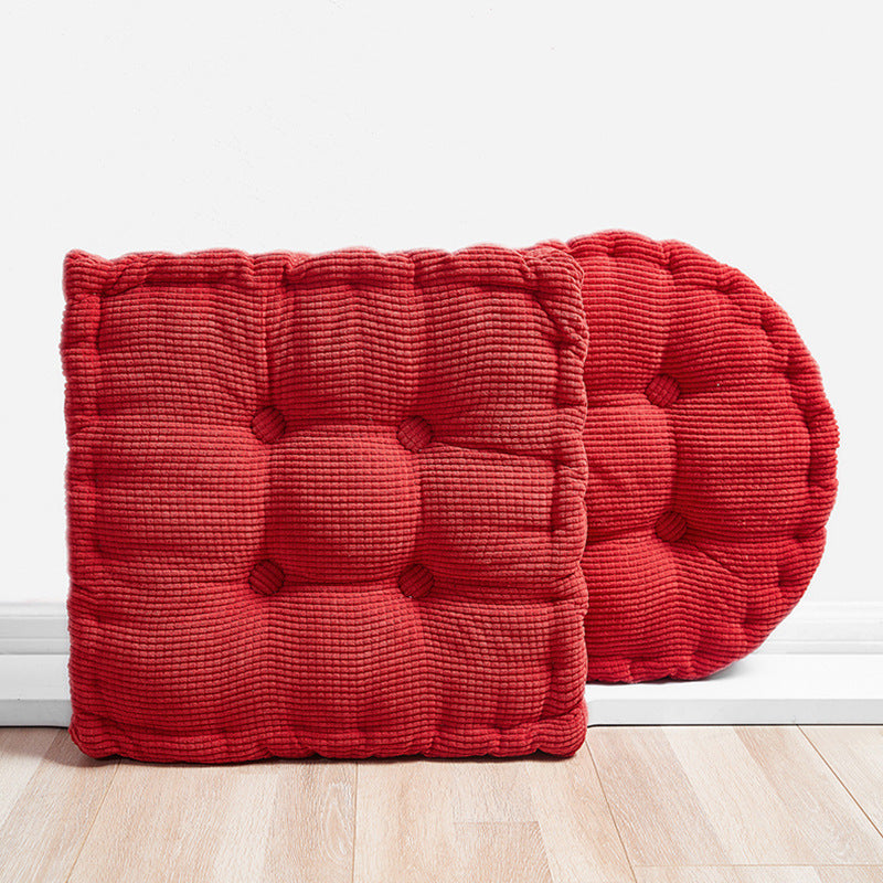 Textured Tufted Seat Cushion Pad Set for Dining Chairs and Floor Seating Bowlift