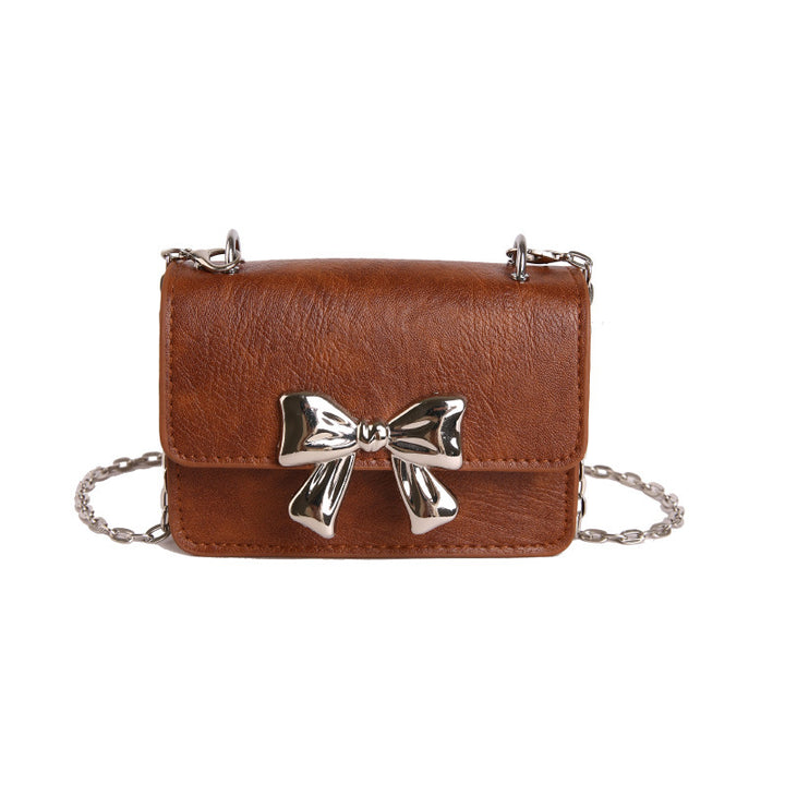 WoCharming Bow-Embellished Mini Handbag Bowlift