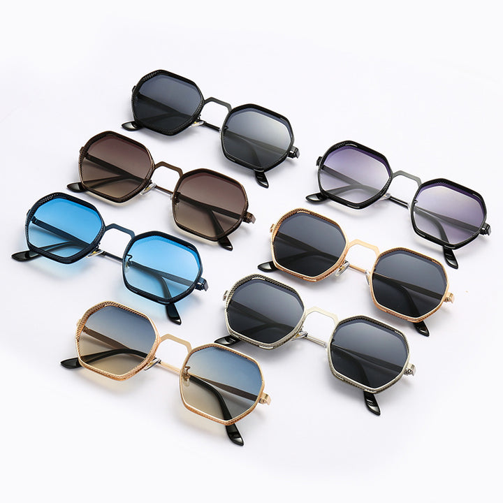 Women’s sunglasses with unique octagonal metal frame Bowlift