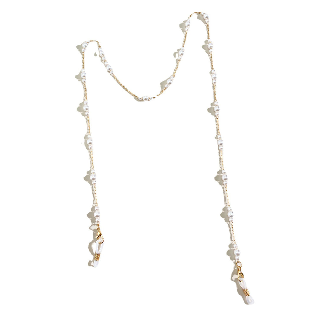Pearl-Embellished Eyewear Chain Bowlift
