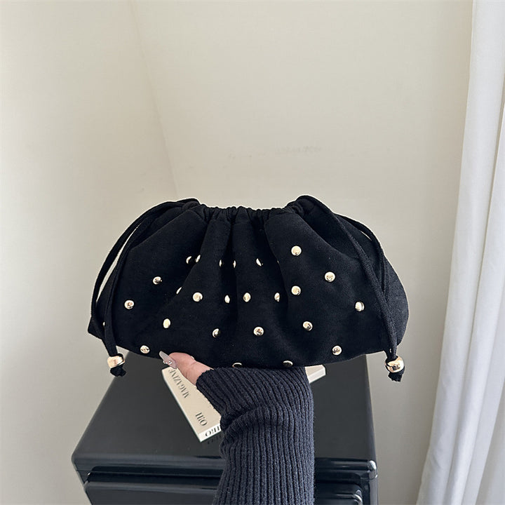 WoChic Studded Drawstring Clutch Bag Bowlift