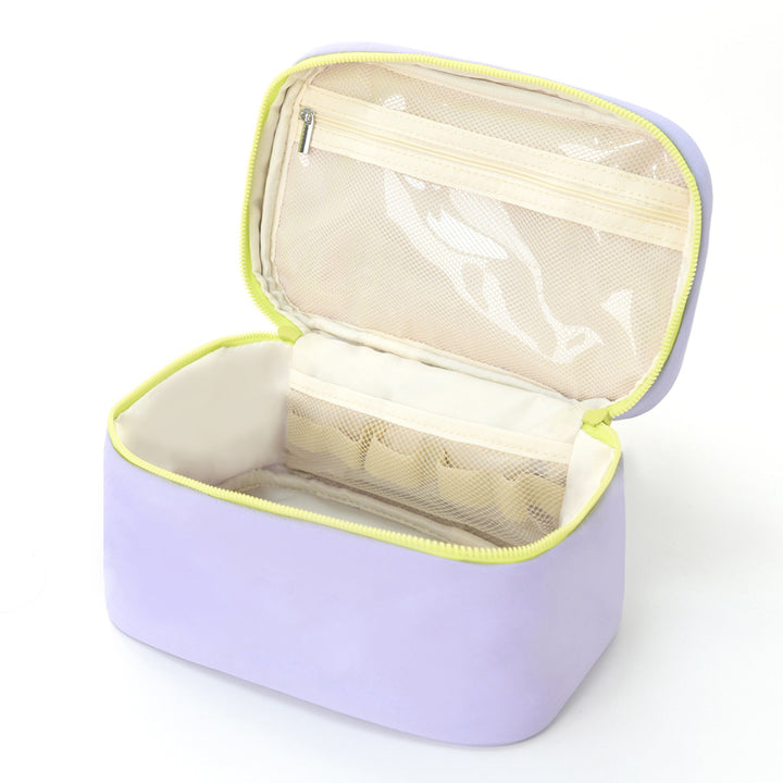 Cosmetic organizer with ergonomic carrying handle Bowlift