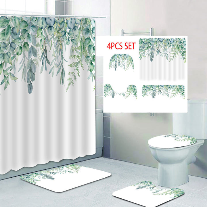 Leafy Botanical Shower Curtain Bowlift