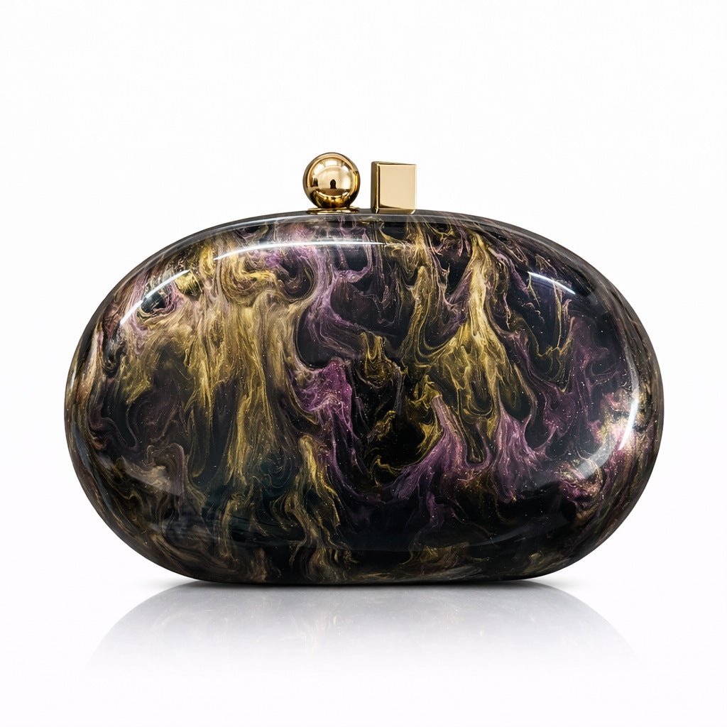 Elegant Oval Evening Clutch