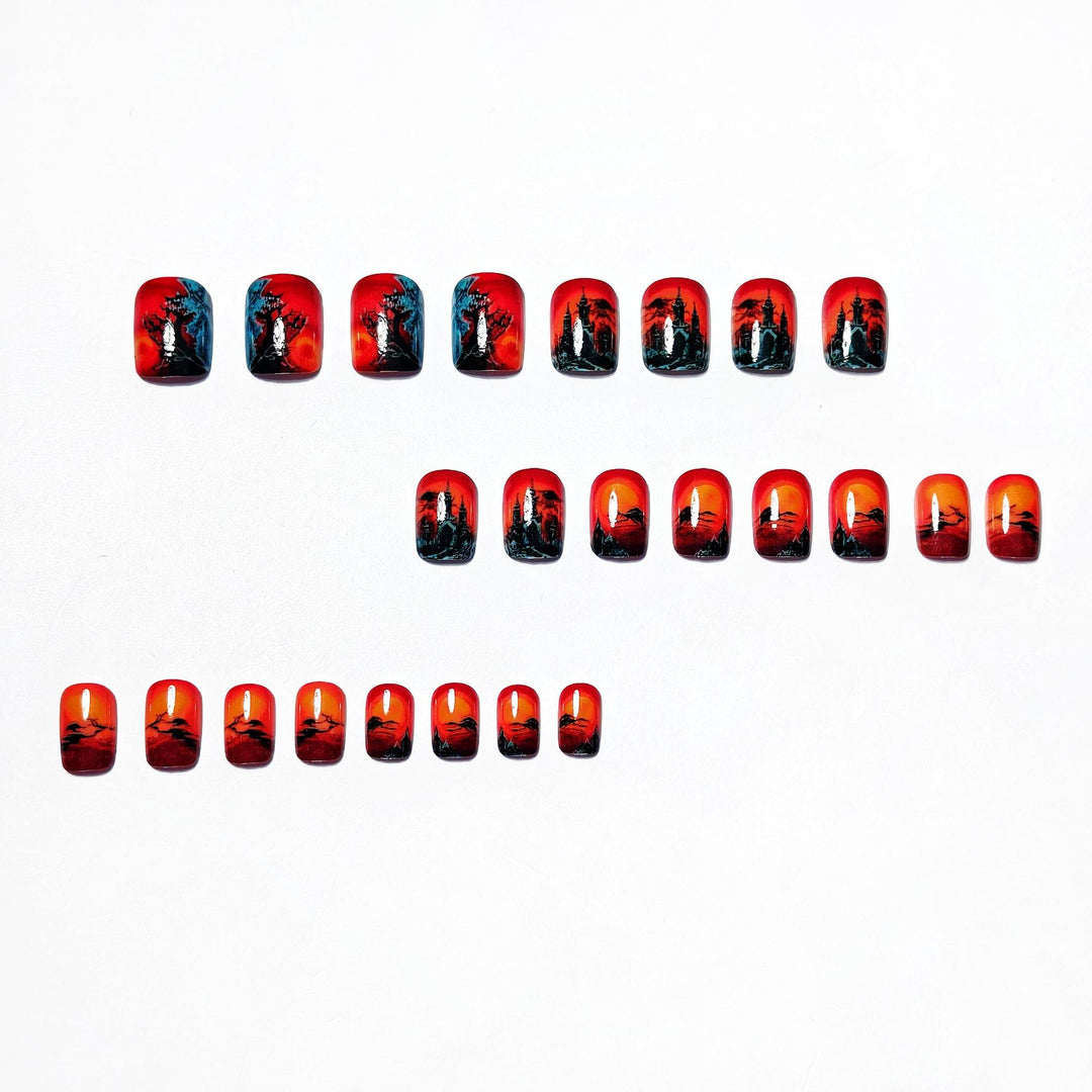 Artistic Halloween Nail Art Bowlift