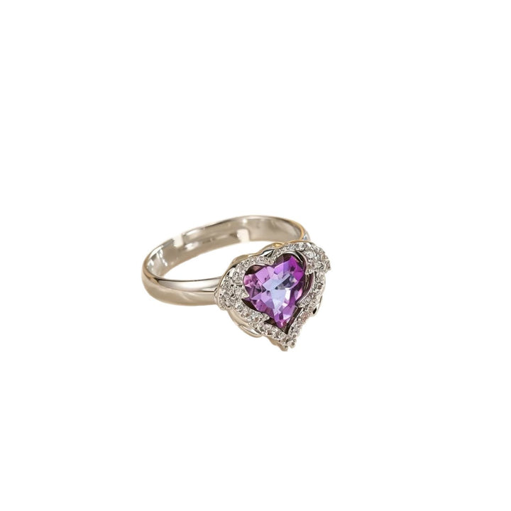 Butterfly Statement Ring With Pear And Marquise Cut Cubic Zirconia And Rhodium Plated Band