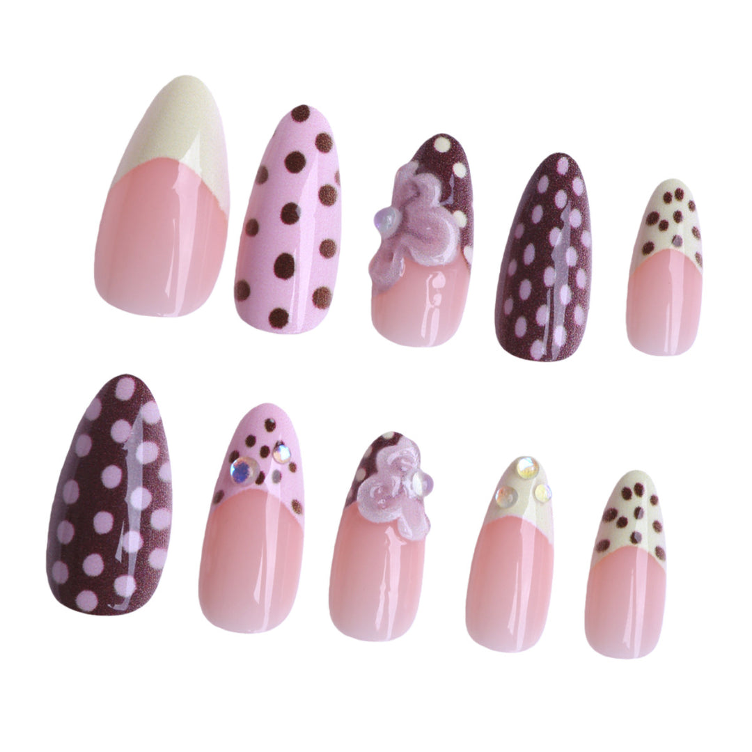 Decorative Press-On Nail Art Set Bowlift