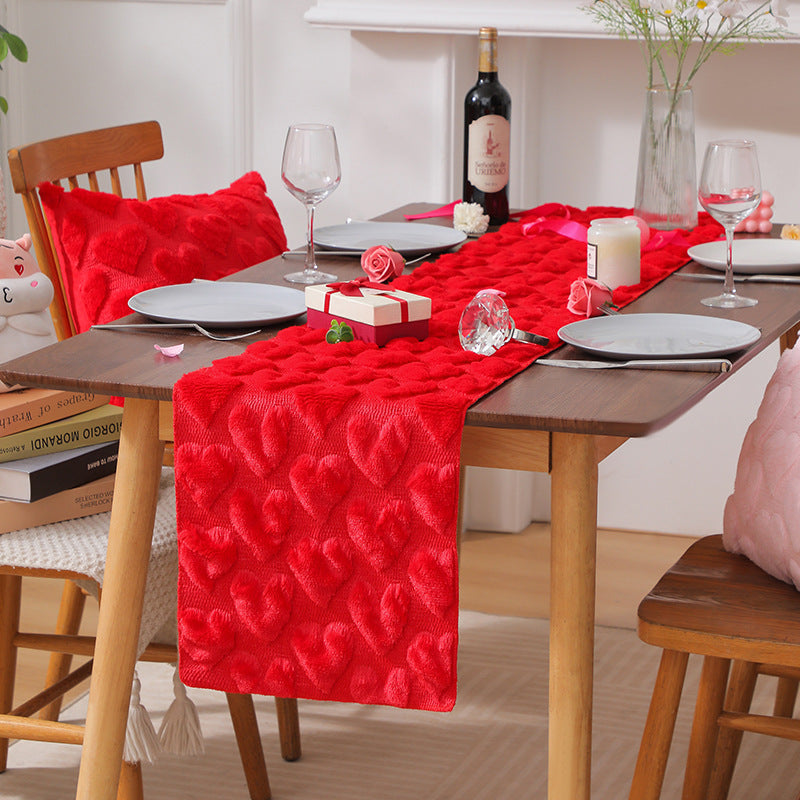 Heart Patterned Table Runner