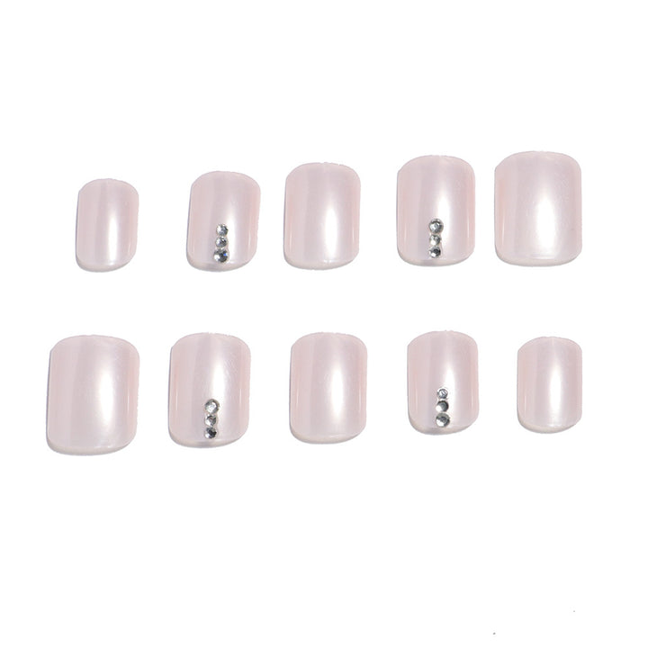 Premium Decorative Press-On Pedicure Nail Set Bowlift