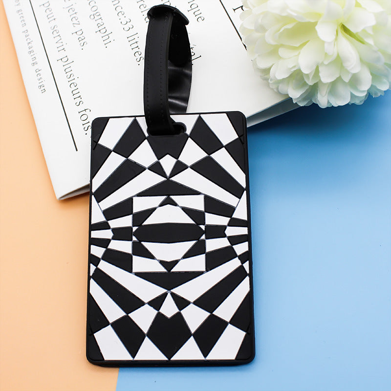Women's Luggage Tag in Modern Geometric Design Bowlift