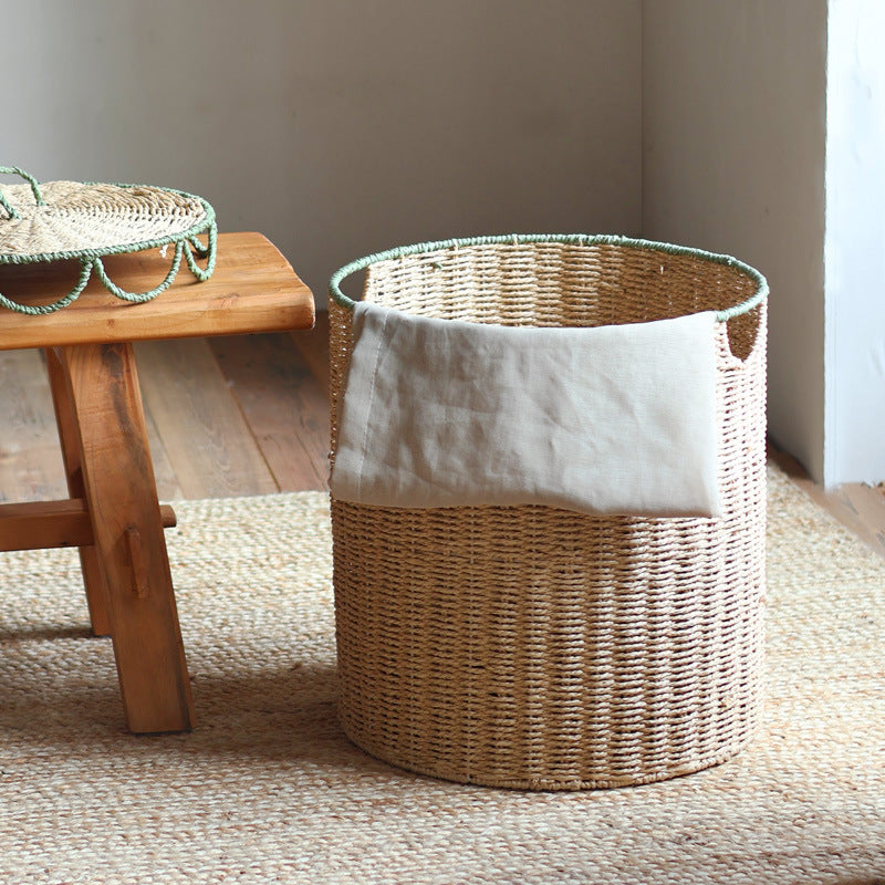 Handmade storage basket with lid Bowlift