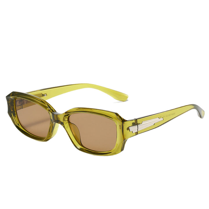 Retro-Inspired Angular Sunglasses with Unique Decorative Details Bowlift