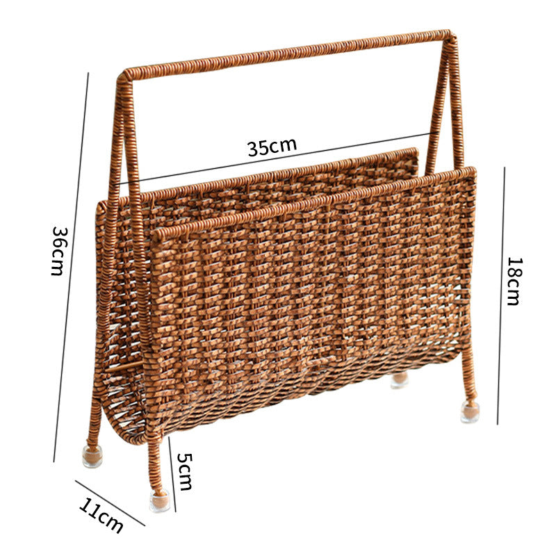Unisex Handwoven Newspaper and Magazine Stand Bowlift