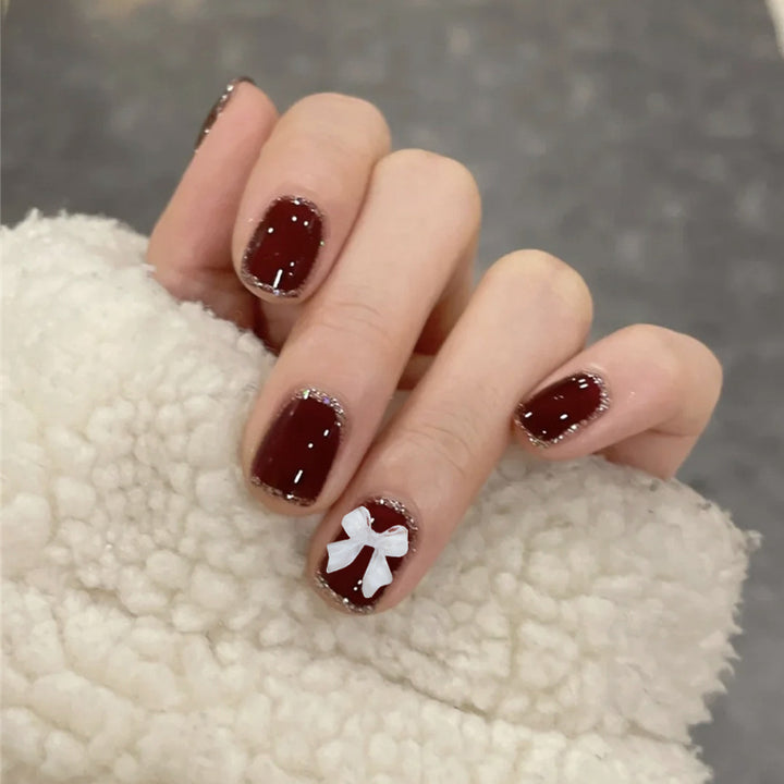 Artful Nail Art with Cute Bunny Pattern Cold Bowlift
