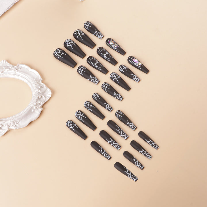 Artistic Spider-Themed Press-On Nails Bowlift
