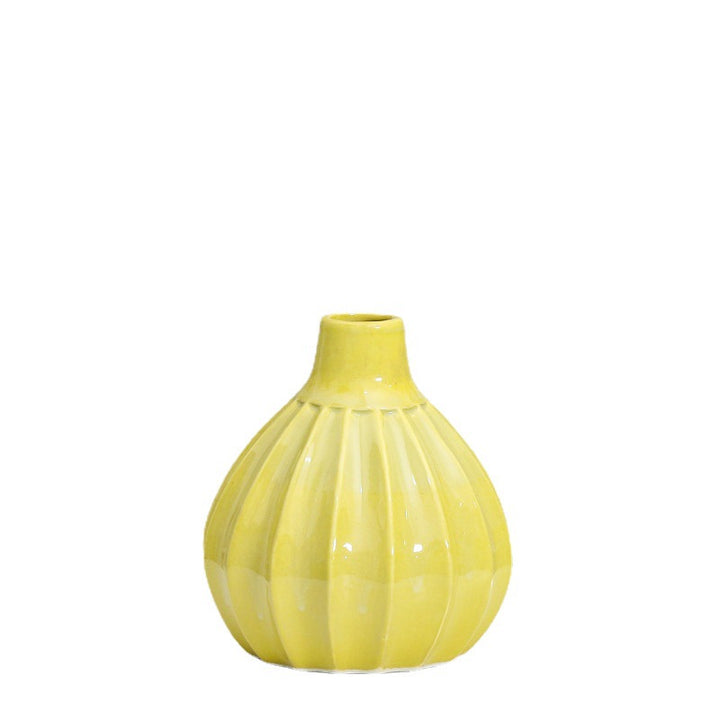 Artistic Curved Ceramic Vase Bowlift