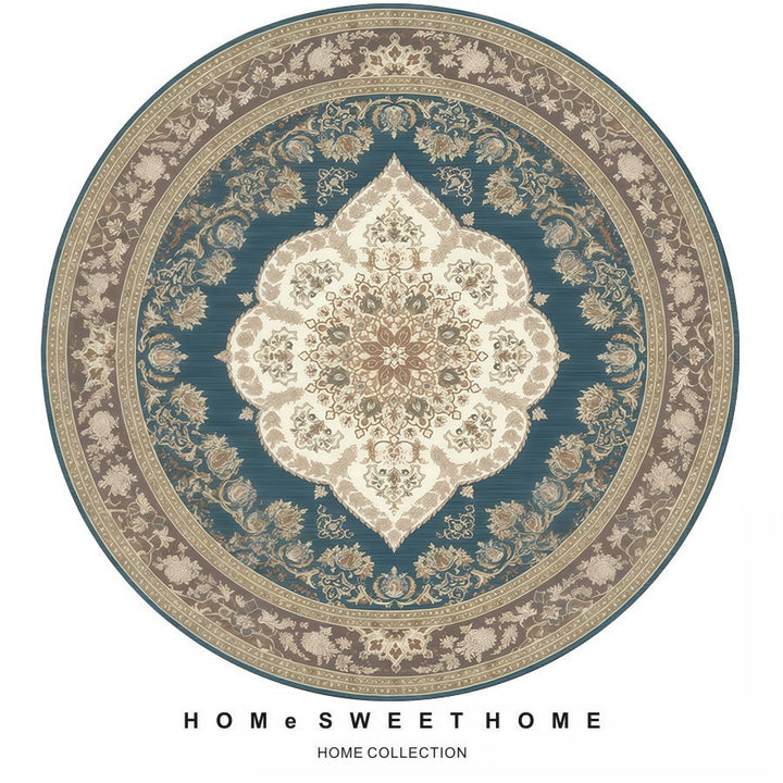 Vintage-Inspired Round Rug