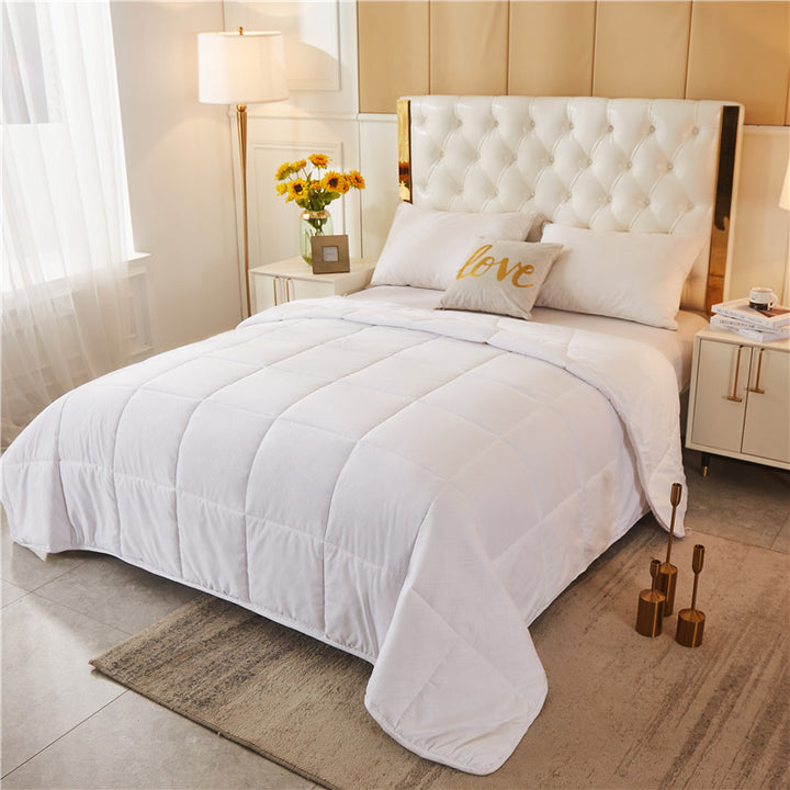 Ladies Allergy-Friendly Quilted Blanket with Breathable Microfiber Cover Bowlift