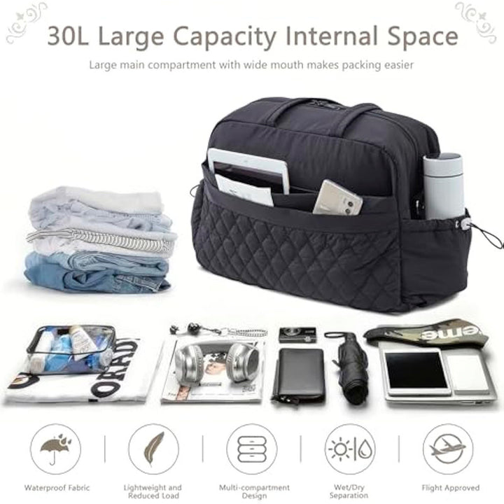 Stylish Multi-Pocket Travel Duffle Bag Bowlift