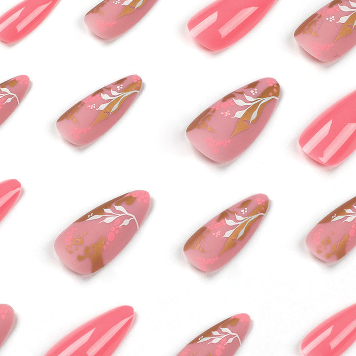 Glamorous artificial nails in elegant stiletto style Bowlift