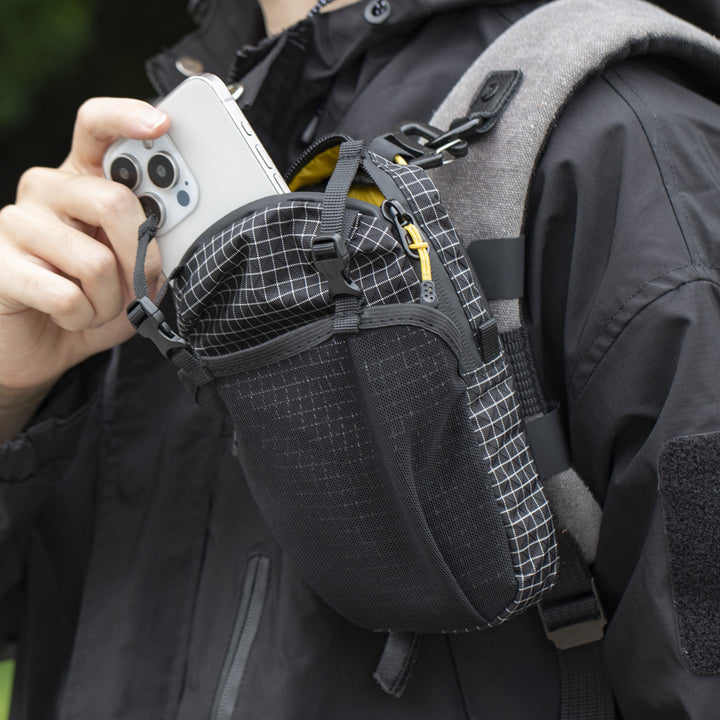 Wearable Smartphone Hip Bag with Adjustable Shoulder Strap Bowlift