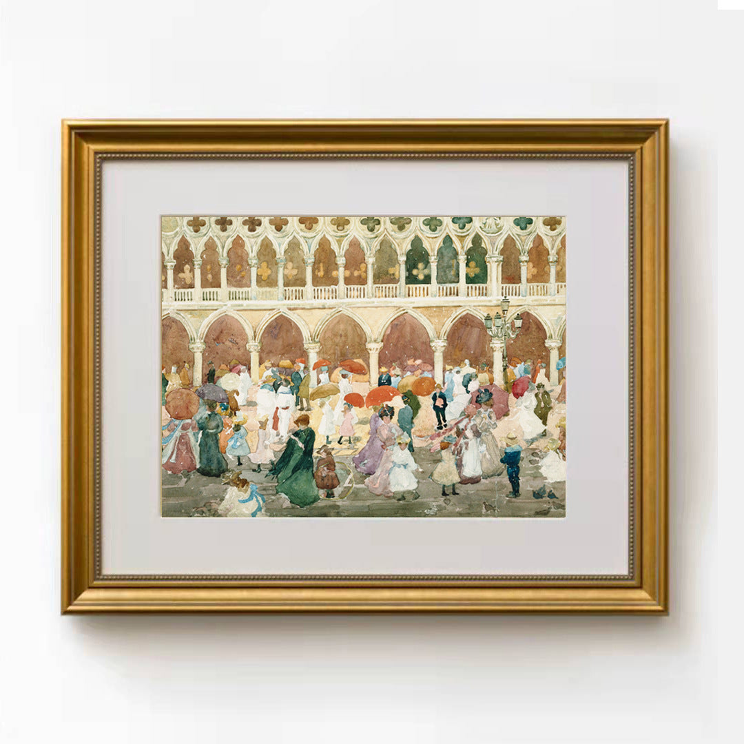 Vintage-inspired framed art collection