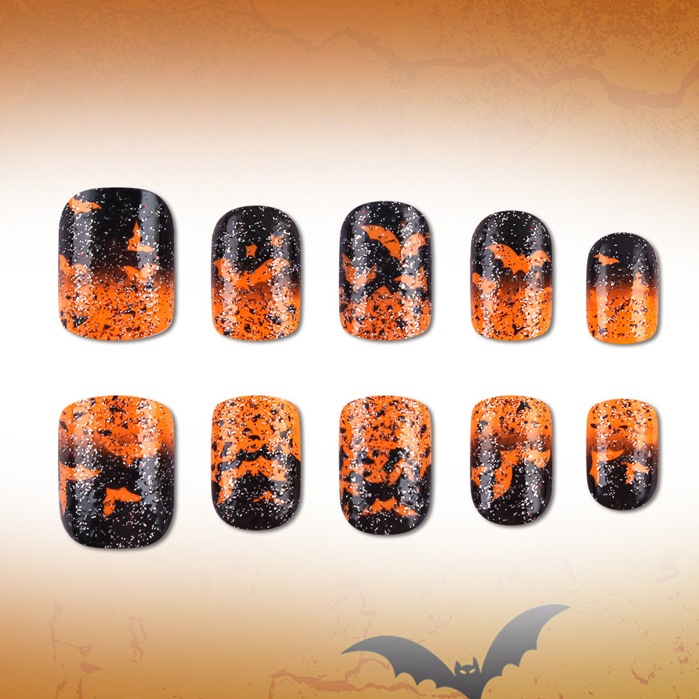 Halloween-Themed Artistic Press-On Nails Bowlift